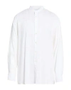 Baldessarini Man Shirt White Size 15 Linen, Cotton In White