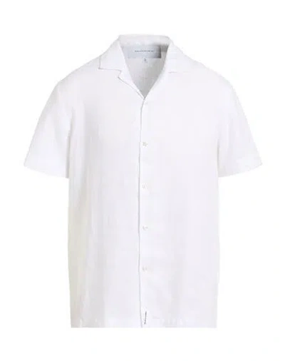 Baldessarini Man Shirt White Size 17 ½ Linen