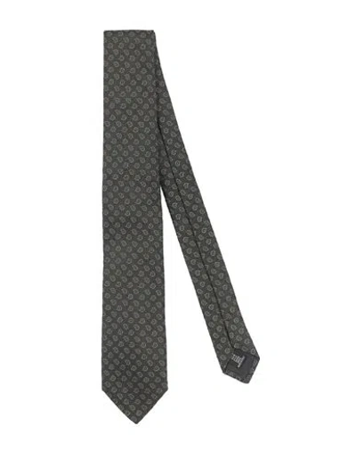 Baldessarini Man Ties & Bow Ties Military Green Size - Silk