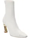Baldini Leather Ankle Boot In White