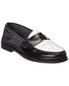 Baldini Leather Loafer In Black