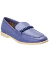 Baldini Leather Loafer In Blue