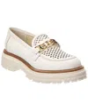 Baldini Leather Loafer In Multi