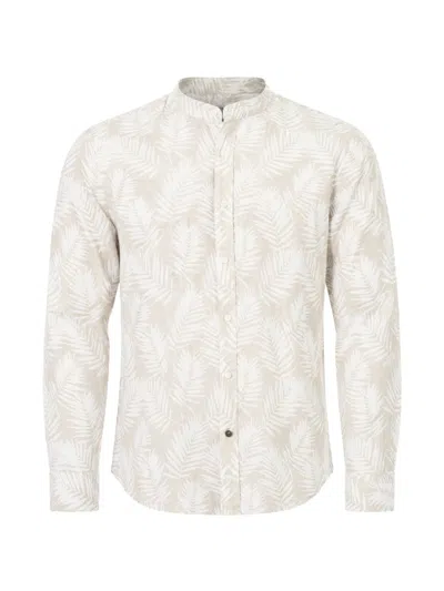Baldinini Band-collar Shirt In Neutral