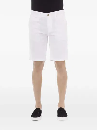 Baldinini Bermuda Linen Shorts In White