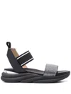 Baldinini Embellished Strap Sandals In Black