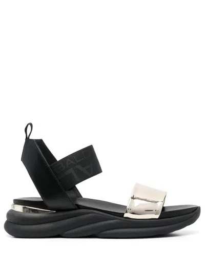 Baldinini Flat Woman Sandals In Black