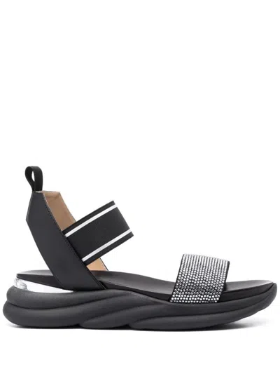 Baldinini Flat Woman Sandals In Black