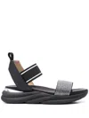 Baldinini Embellished Strap Sandals In Black