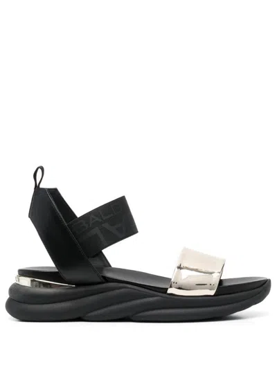 Baldinini Flat Woman Sandals In Black