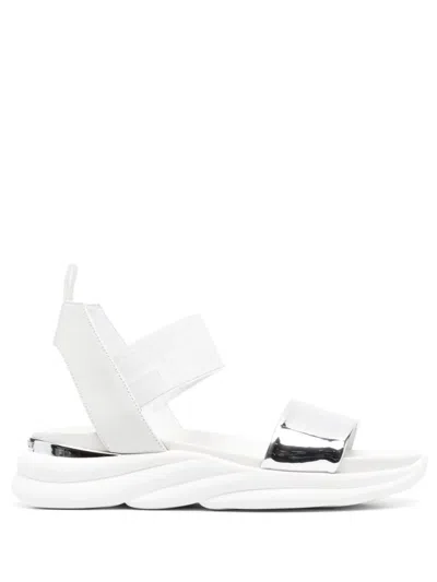 Baldinini Flat Woman Sandals In White