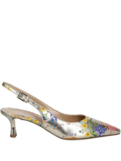 Baldinini Slingback-pumps Mit Print In Gold