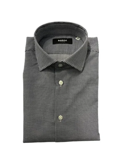 Baldinini Geometric-print Shirt In Gray