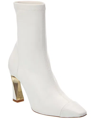 Baldinini Leather Ankle Boot In White