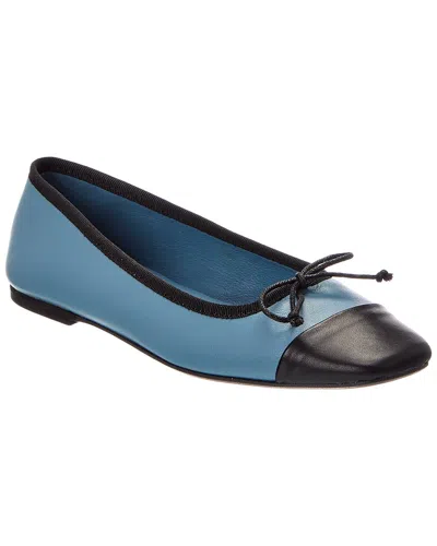 Baldinini Leather Ballet Flat In Black