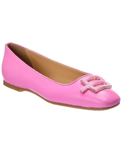 Baldinini Leather Ballet Flat In Multi