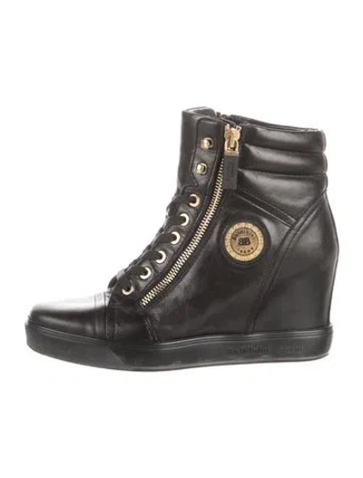 Pre-owned Baldinini Leather In Black