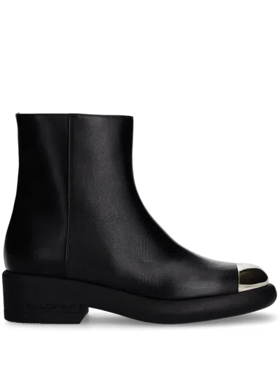 Baldinini Leather Boots In Black