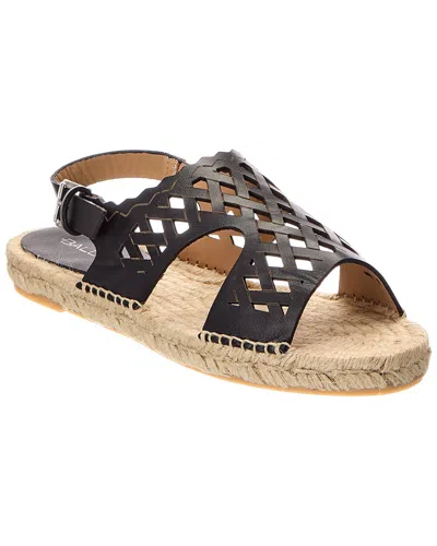 Baldinini Leather Espadrille In Black