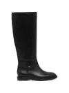 Baldinini Leather Knee-high Boots In Black