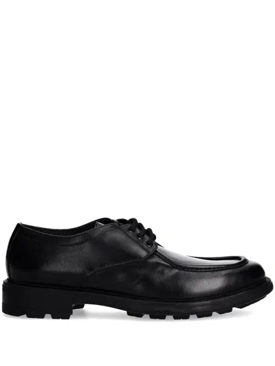 Baldinini Leather Lace-up Shoes In Black