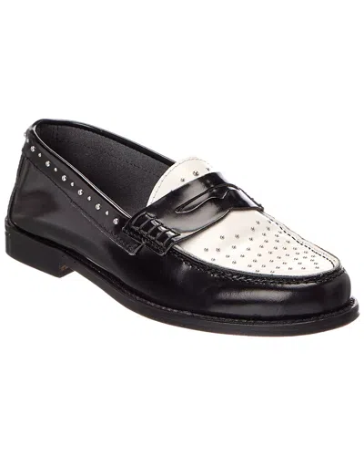 Baldinini Leather Loafer In Black