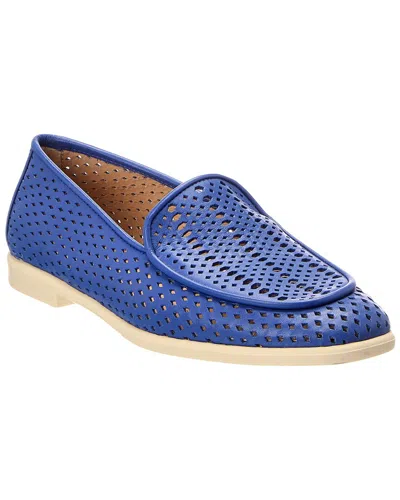Baldinini Leather Loafer In Blue