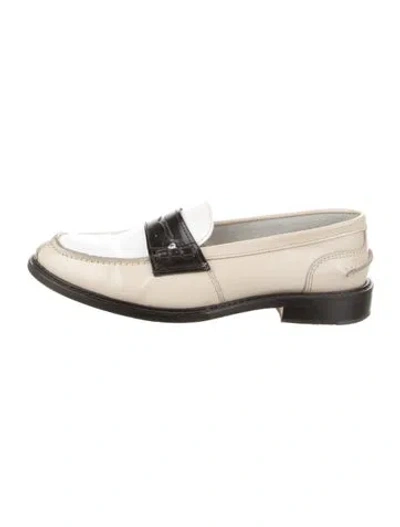 Pre-owned Baldinini Leather Loafers In Neutral