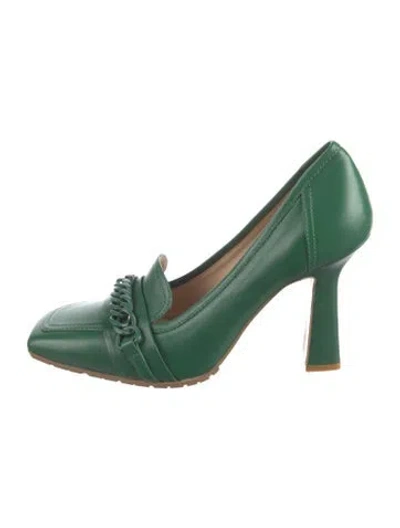 Pre-owned Baldinini Leather Pumps In Green
