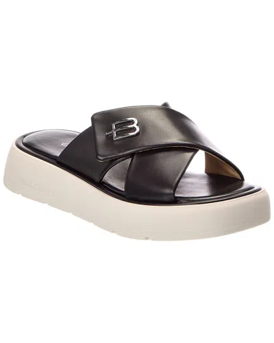 Baldinini Leather Sandal In Black