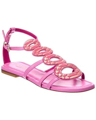 Baldinini Leather Sandal In Multi