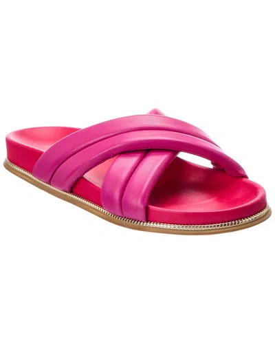 Baldinini Leather Sandal In Yellow