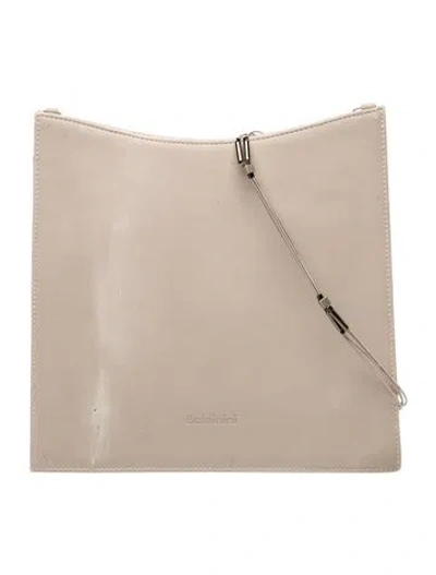Pre-owned Baldinini Leather Shoulder Bag In Grey