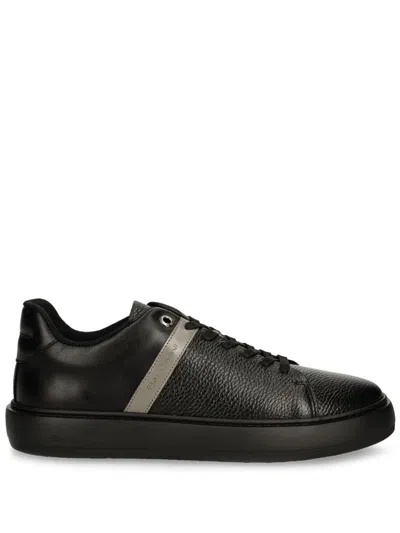 Baldinini Leather Sneakers In Black