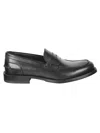Baldinini Leather Loafers In Black