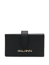 Baldinini Logo-plaque Leather Wallet In 黑色