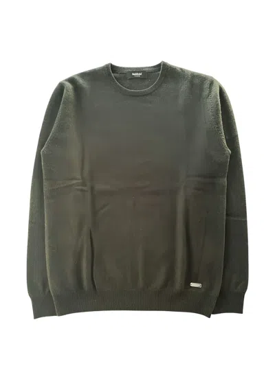 Baldinini Logo-plaque Cashmere Sweater In Green