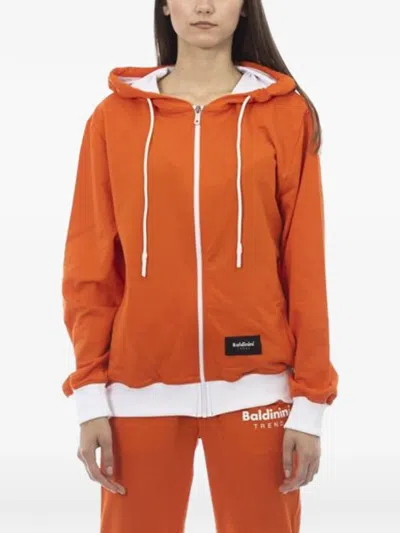 Baldinini Logo-print Cotton Tracksuit In Orange