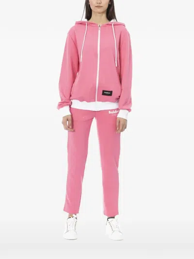 Baldinini Logo-print Zip-up Tracksuit In Pink