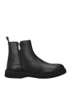 Baldinini Man Ankle Boots Black Size 9 Calfskin
