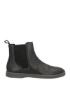 Baldinini Man Ankle Boots Black Size 9 Leather In Black