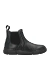 Baldinini Man Ankle Boots Black Size 9 Leather In Black