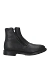 Baldinini Man Ankle Boots Black Size 13 Shearling In Black