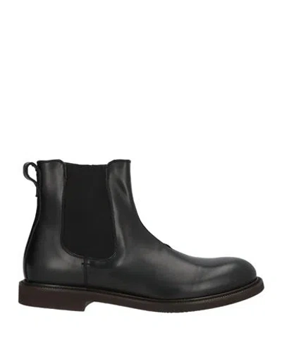 Baldinini Man Ankle Boots Black Size 9.5 Calfskin