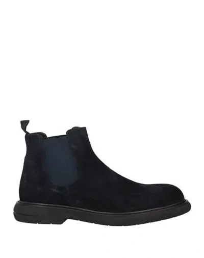 Baldinini Man Ankle Boots Black Size 13 Soft Leather