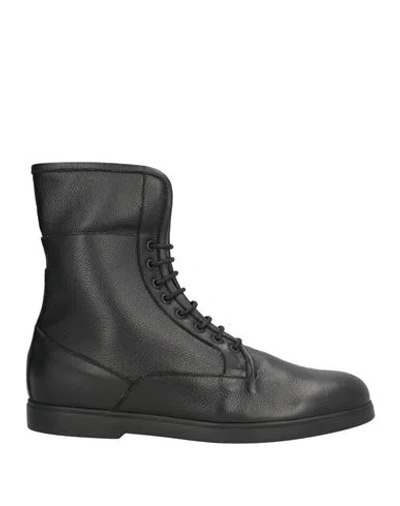Baldinini Man Boot Black Size 9 Leather