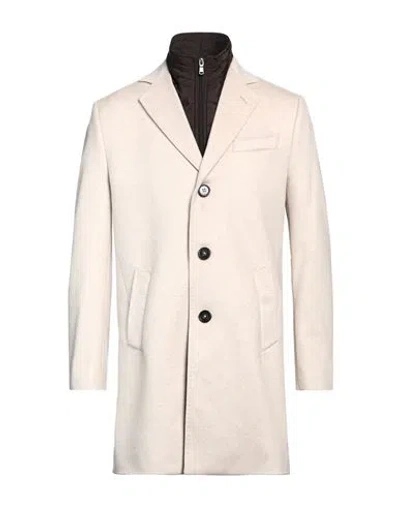 Baldinini Man Coat Beige Size 42 Wool, Polyester, Cashmere