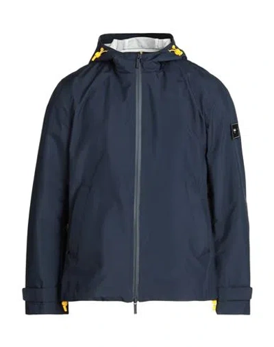 Baldinini Man Jacket Navy Blue Size Xl Polyester