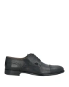 Baldinini Man Lace-up Shoes Black Size 7.5 Leather In Black