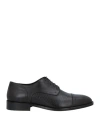 Baldinini Man Lace-up Shoes Dark Brown Size 9 Leather